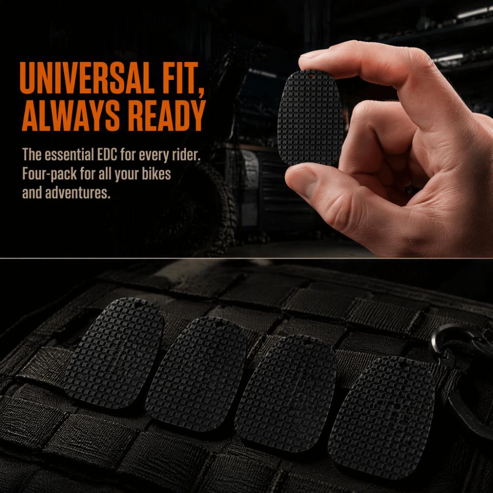 4pcs Anti-Sink Design Motorcycle Kickstand Pad Universal Fit Kickstand Foot Plate Soft Ground