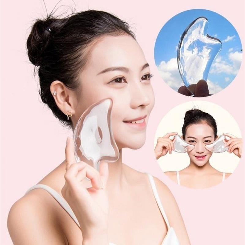 Crystal  Scraping Massage Tool Face Massage Guasha Board Ultra Smooth Edge Facial Massage Tools