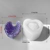 DIY Silicone Mold for Crafting Resin Mold for DIY Crafts Stunning Resin Heart Angel Wing Shaped Decoration Making Mould