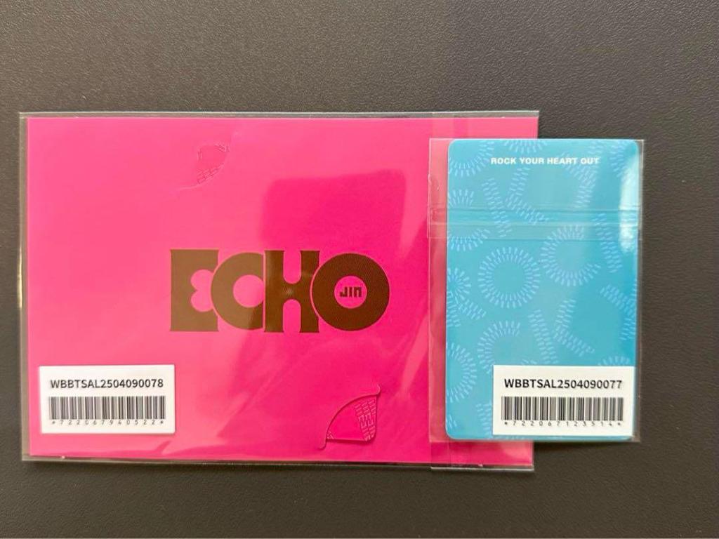 [USED] BTS JIN Echo Weverse Japan Bonus Trading Cards (2 Types)