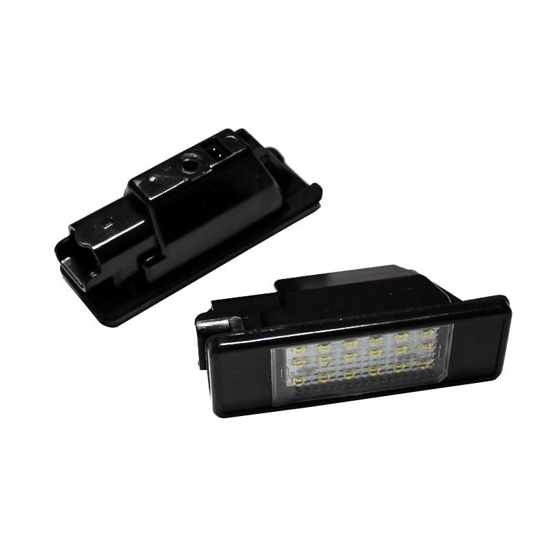 2X für Peugeot 106 207 307 308 406 407 508 für CITROEN C3 C4 C5 C6 C8 Auto 18LED SMD Lizenz anzahl Platte Licht Lampe 6000K