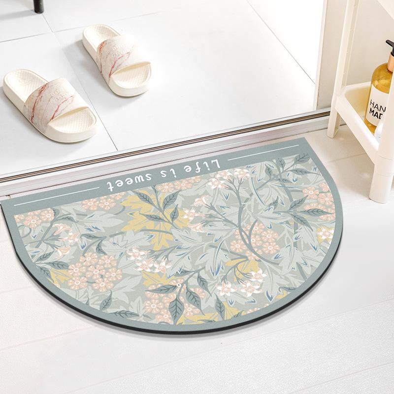 

Nordic Wind Ванная комната Нескользящий коврик для ванной Мягкий коврик из диатомовой грязи Можно стирать вручную Впитывающий легко сохнущий коврик для ног 40*60cm