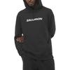 SALOMON Logo Performance Pullover American Style Breathable Sweatshirt Men Sweatshirt Deep-Black LC2360300