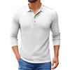 Men's Casual Solid-Color Slim-Fit  Long-Sleeve Base Layer Top