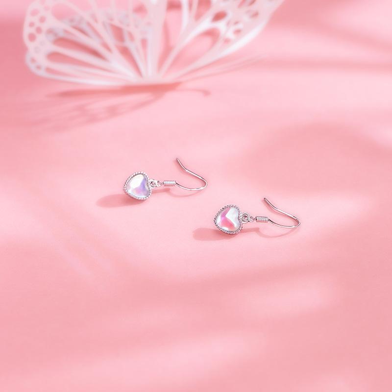 Symphony Love Earrings Women's Heart-shaped Korean Stud Earrings Niche Design Earrings Autumn and Winter