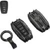 Heavy Metal Key Fob Cover Case Protector for Toyota, Keychain, Accessories for Toyota 2020 2021 2022 2023 Highlander 2018-2024 RAV4 Camry C-HR