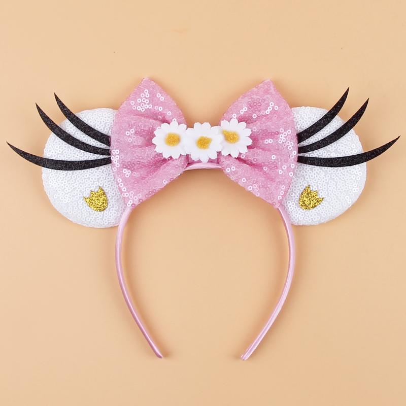 Fashion New Brown Beauty And Beast Mouse Ears Headband 5" Headwear Boys Girls Festival Party Hair Accessories Women Gift