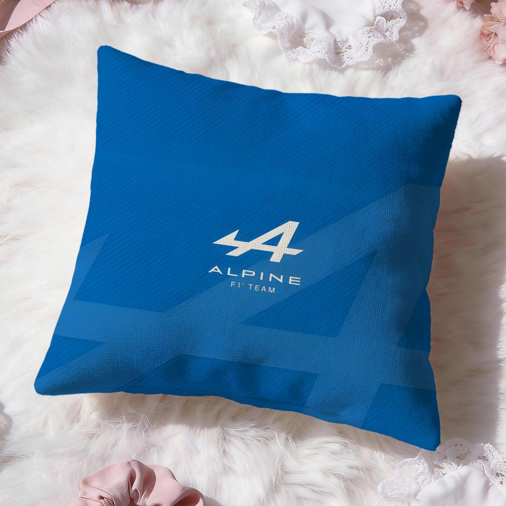 A-Alpines Automobiles Cushion Cover Premium Comfort Reversible Pillow Cove -Two in One Design for Any Room & Car Interior