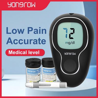 Flash Sale-Blutzuckermessgerät-Set, Blutzuckertest, codierfreies Messgerät mit Teststreifen und Stechhilfe für Diabetes-Test