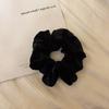 Large Velvet Hair Ring, Warm Color Fashion Large Intestine Ring, Autumn and Winter Hot Selling Hair Ring Solid Color Fabric Elastic Headband Hair