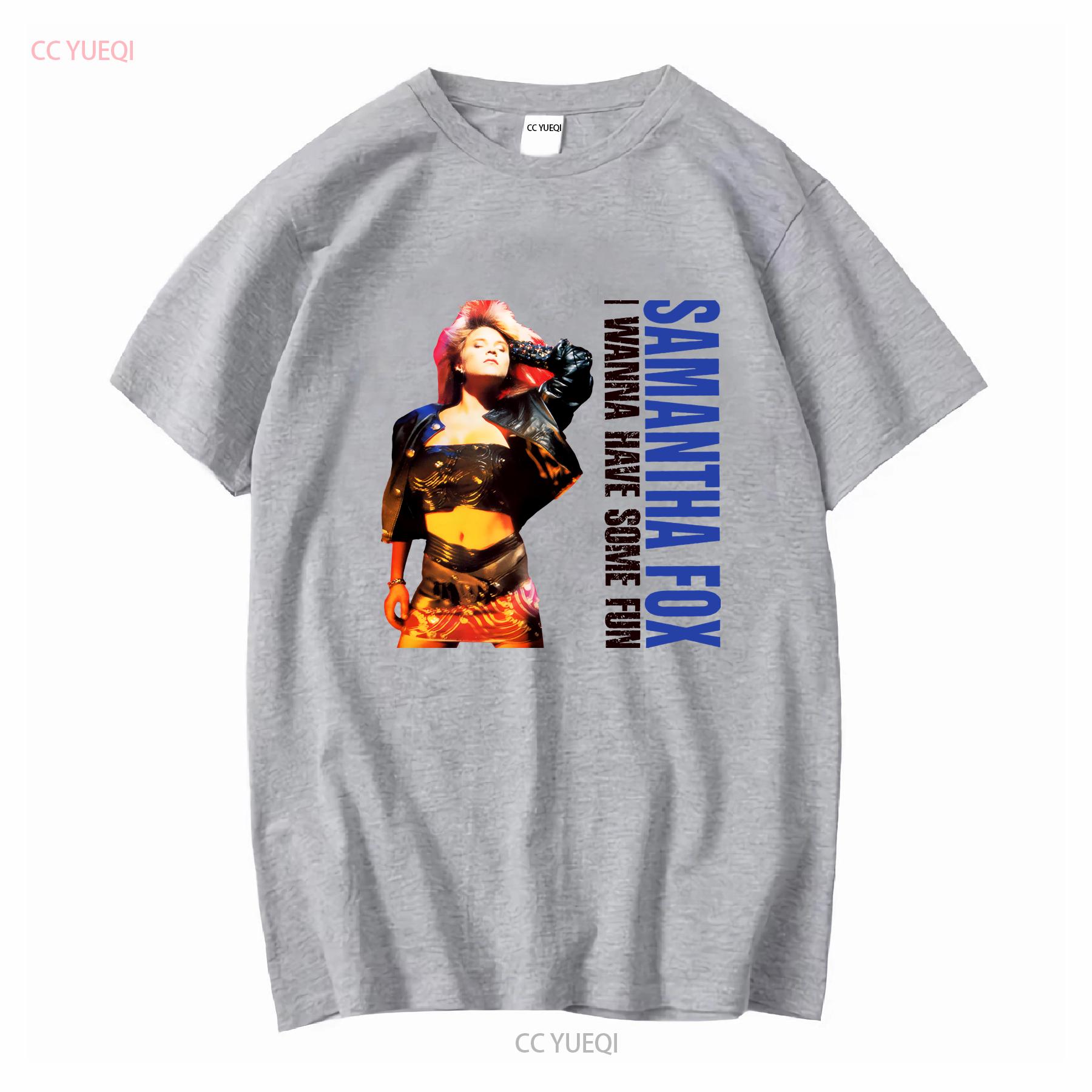 

Samantha Fox I Wanna Have Some Fun Album For Fan All Size T shirt BM56 vintage Washed designer clothes Breathable fashion L