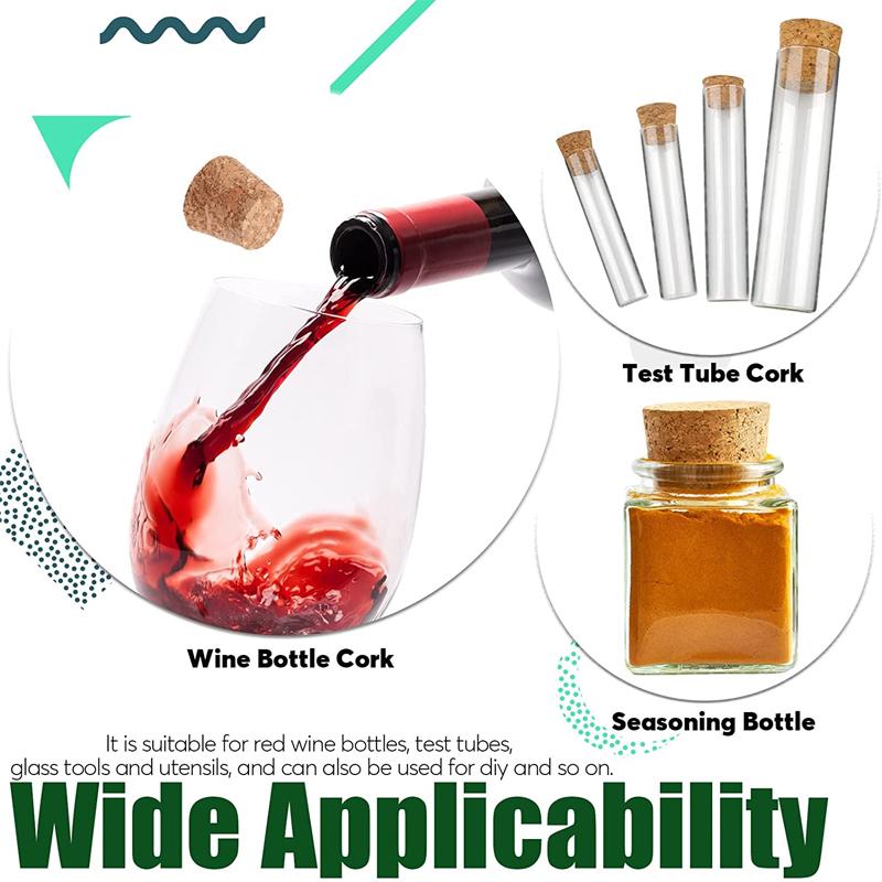5-50 Pezzi Tappi di Sughero Tappi di Sughero per Vino Tappi di Sughero Conici per Bottiglia Strumenti da Bar Accessori da Cucina