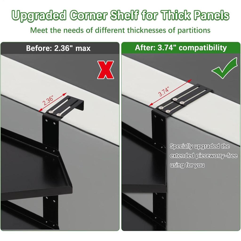 Cubicle Shelves 2 Layer Shelf Organizer Height Adjustable Indoor Cubicle Organizer With Hook For Office Home Kitchen Bathroom