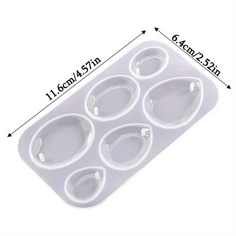 

2 шт. Формы для ювелирных изделий из смолы в форме капли и овала, 6 полостей, силиконовые формы для подвесок для литья из смолы, эпоксидной смолы с отверстием для подвешивания 2pcs