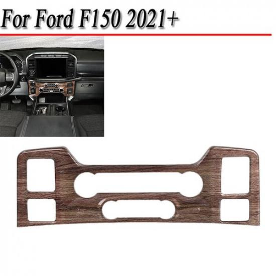 

For Ford F150 + AC Air Conditioner Control Knob Switch Cover Trim Wood Grain