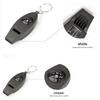 4-in-1 Multifunctional Outdoor Whistle: Compass, Magnifying Glass, Fire Starter.