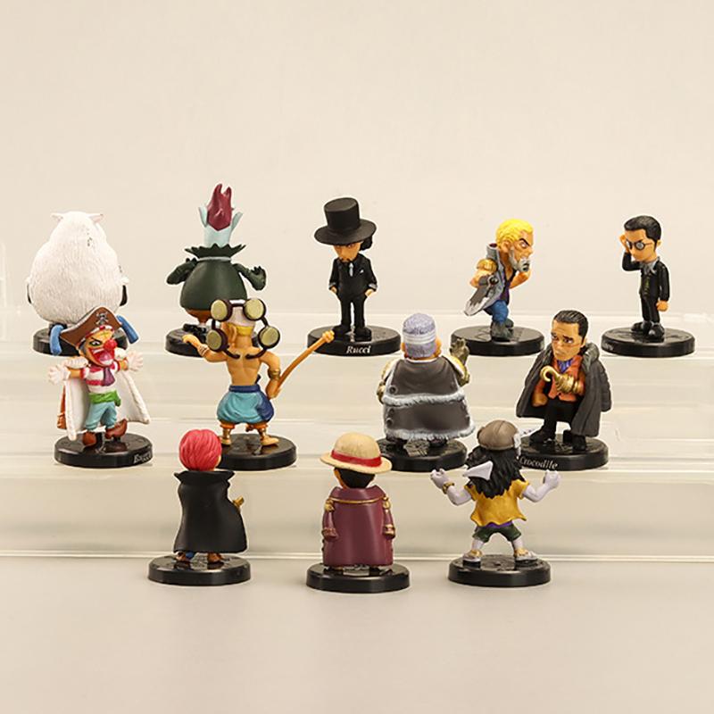 12Pcs/Set Monkey D. Luffy Nami Boa Hancock Roronoa Zoro Action Figures Model Toy