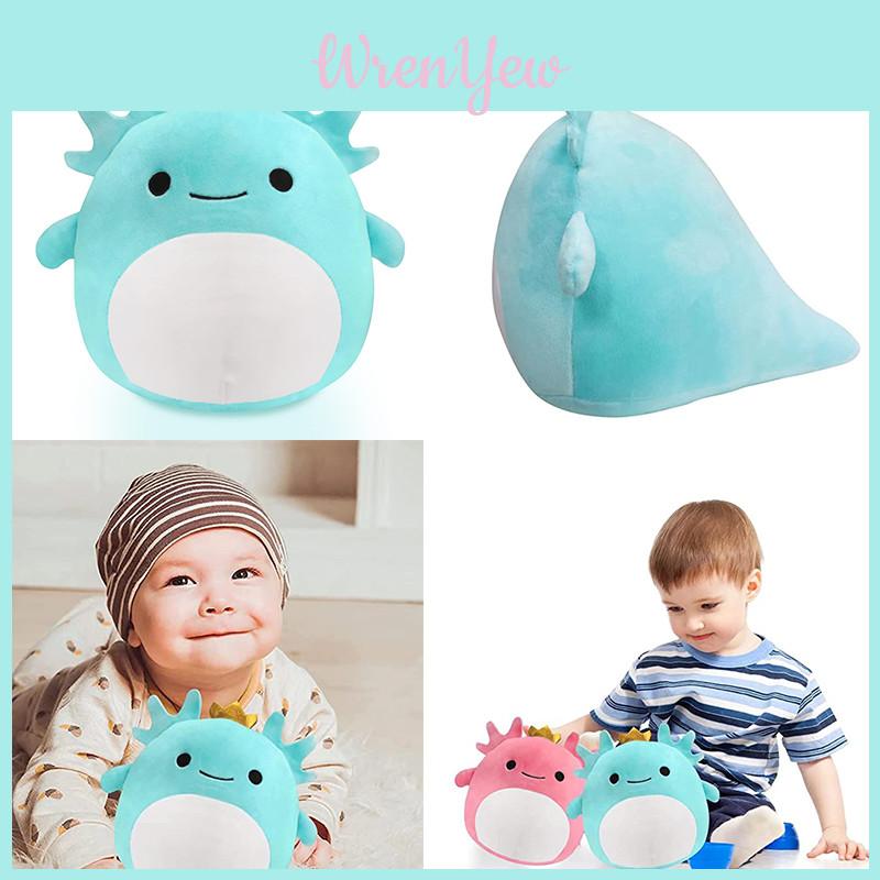 Krone Axolotl Kuscheltier Spielzeug Weiche Plüschpuppe Kissen Für Kinder Sicher Bequem