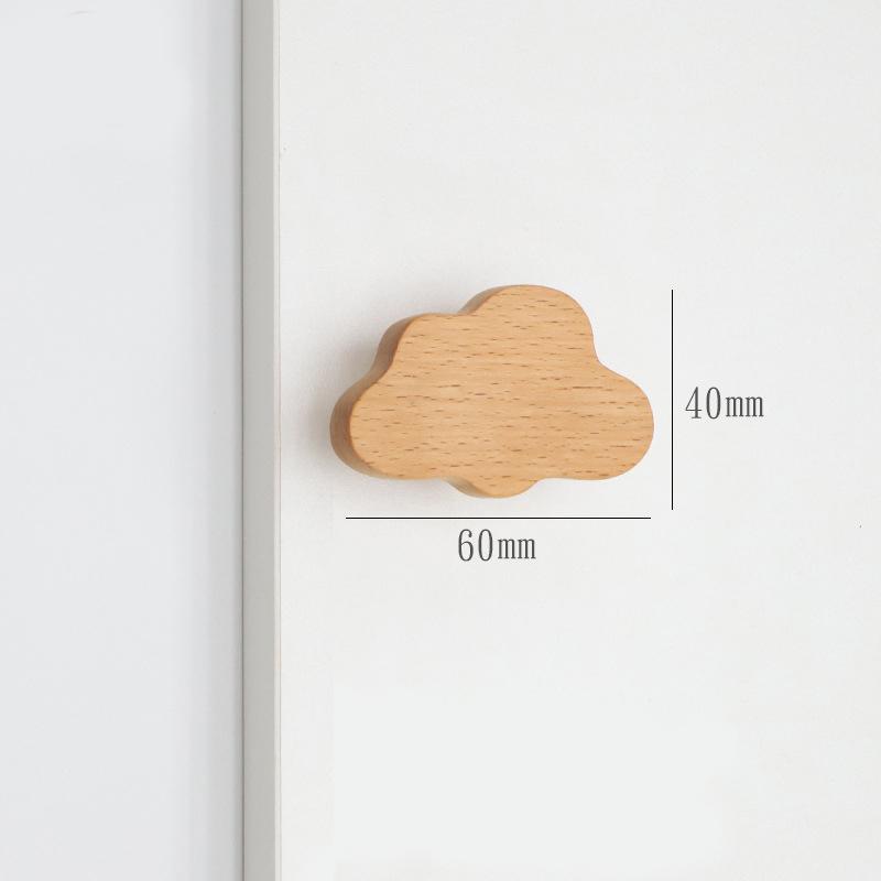 WV Wooden Door Handles Animal Wood Furniture Handles for Cabinets Dressers Drawers Door Knobs Kitchen Cupboard Wardrobe Pulls