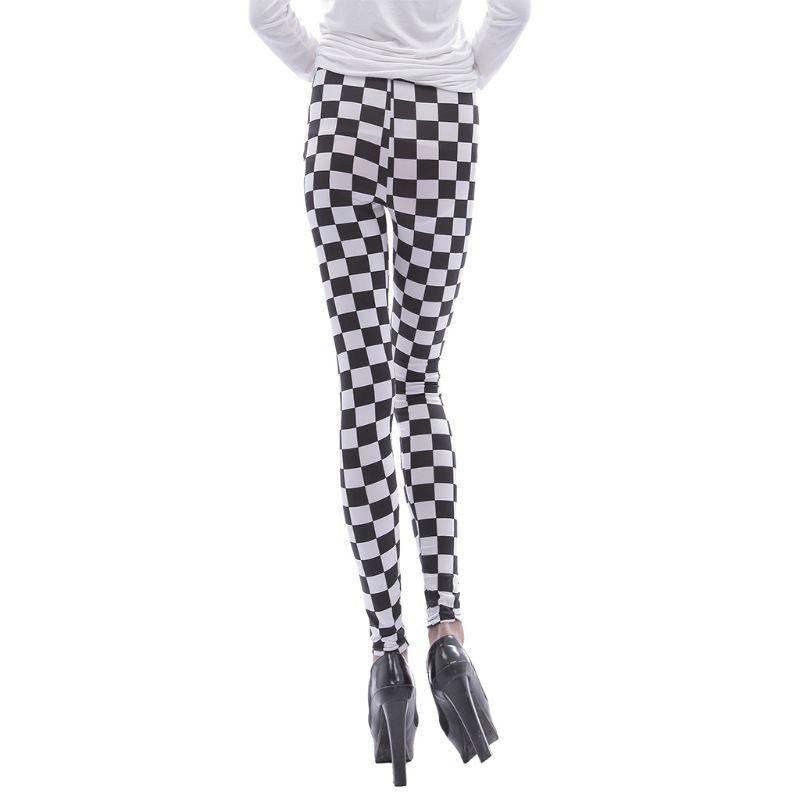 Black White Checkered Plaid Printed 