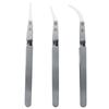 1/3PCS Ceramic Straight Tip Electronic Soldering Tweezers, Anti-Static Reverse Acid Resistant Precision Chuck Ceramic Tweezers