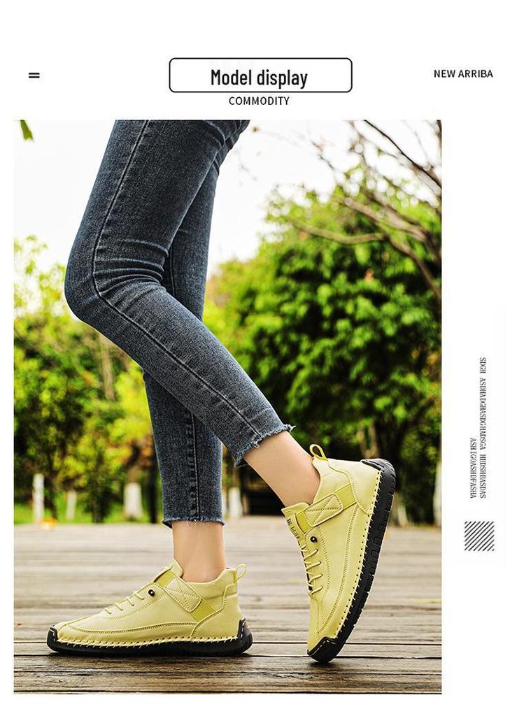 New 2026 Korean Style Handmade Women's Breathable High-top Casual Boots