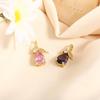 Versatile Pink-Purple Teardrop Zircon Necklace Pendant - DIY Jewelry Accessory