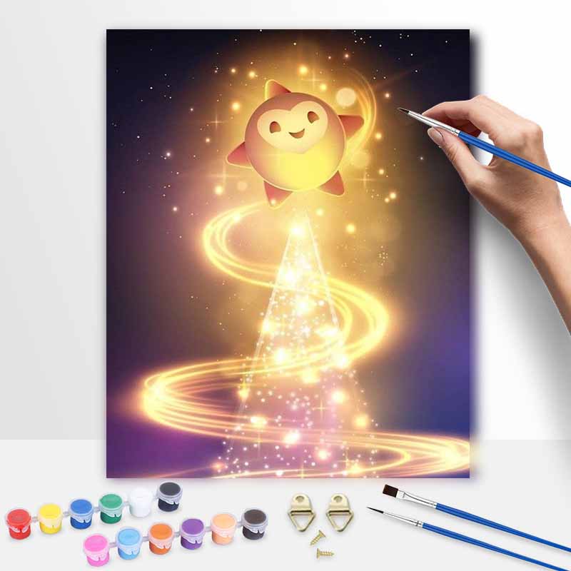 Disney Oil Painting Stardust Magic Handmade Diy Art Painting Home Decor
