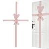 Large Easter Velvet Door Ribbon Bow Pink Gate Cabinet Wreath Bow Festival Wrapping Decoration for Door Window Fireplace Spring Party Supplies
