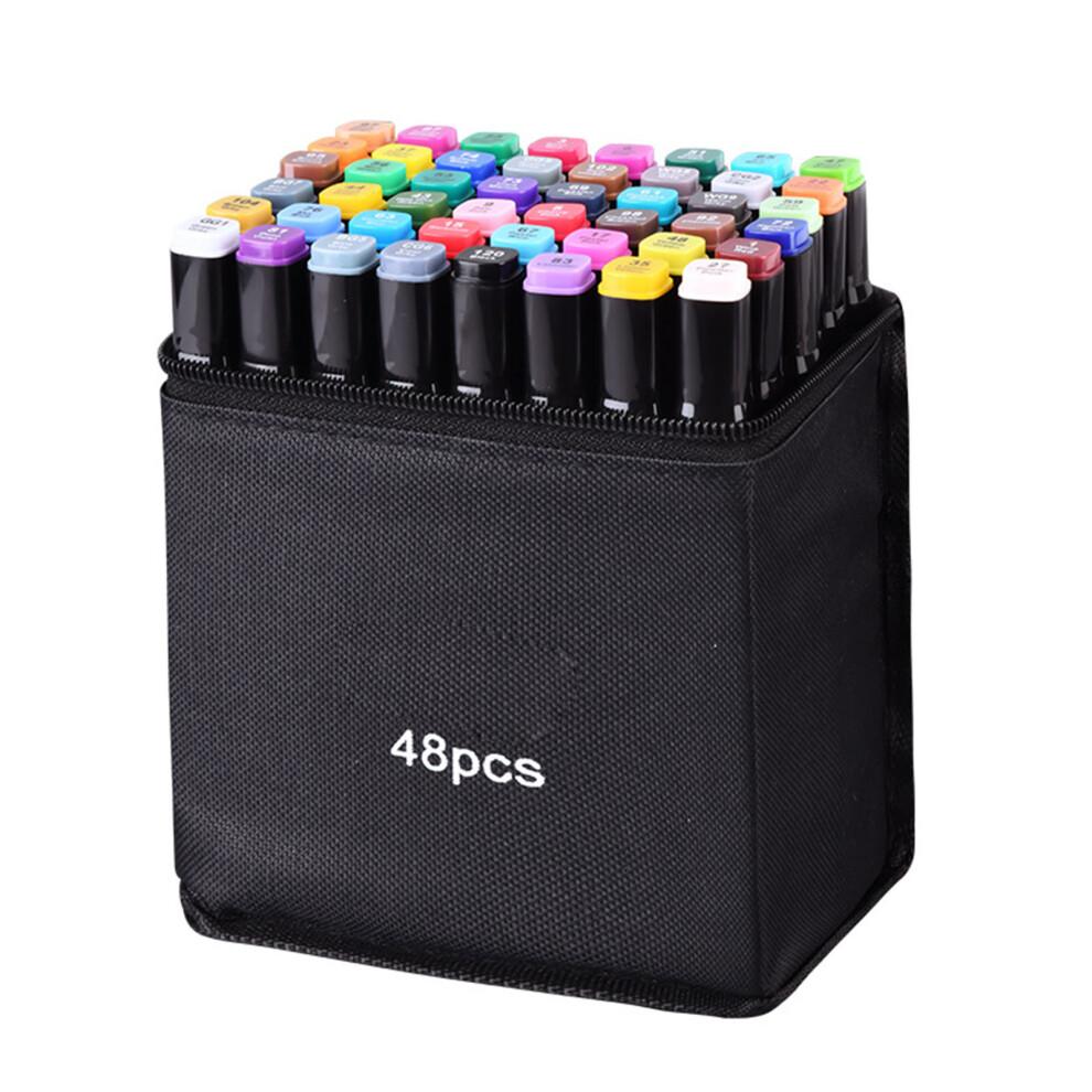 24pcs to 120Pcs Ergonomic Art Markers Set Double Tip-40 colors