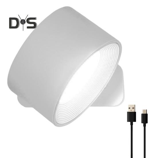 Trådløs vegglampe med fjernkontroll Dimmbar Enkel installasjon USB-oppladbar Veggmonterte lysarmaturer LED-vegglampe