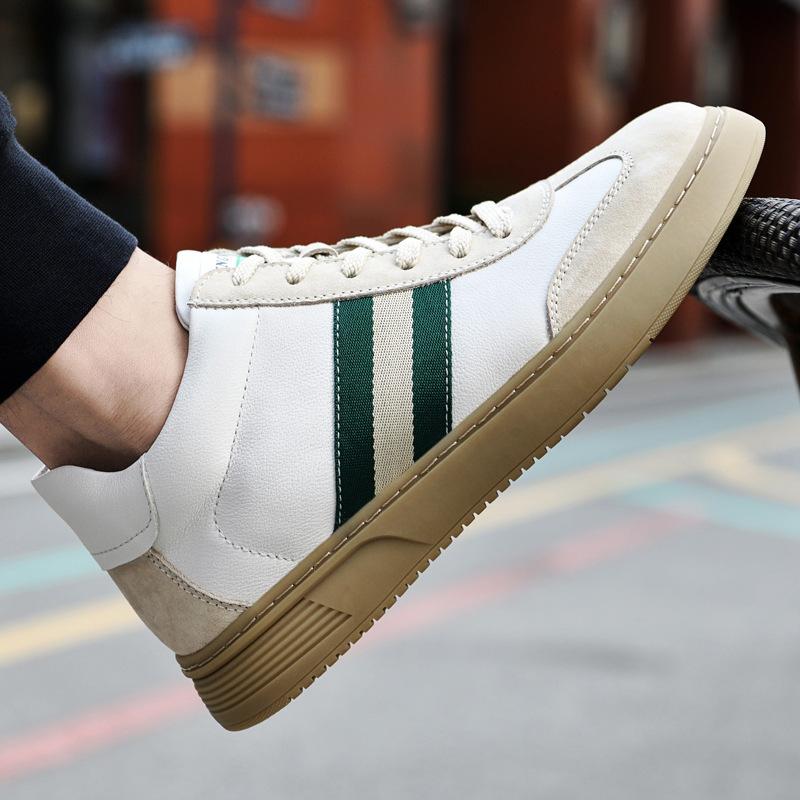 Men's Shoes Autumn and Winter Velvet Cotton Shoes Men's Board Shoes Trend British Style White Shoes Men's Casual Sports Shoes