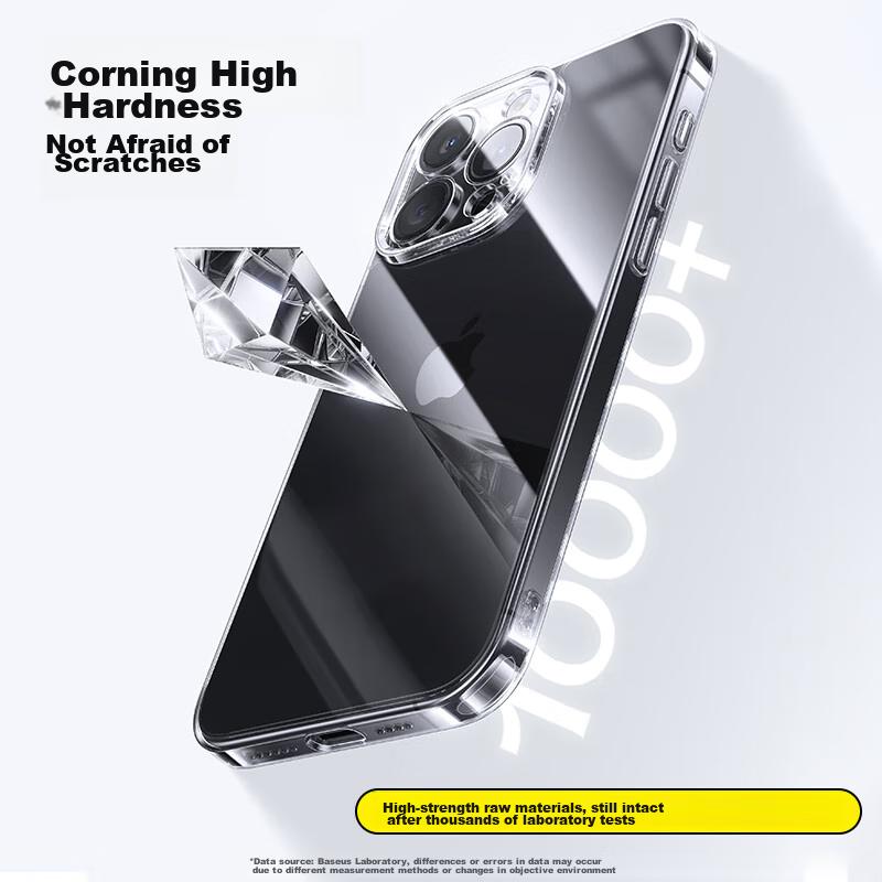 Baseus American CorningIPhone 16 Pro Case, Ultra-Thin Shockproof Full Protection Transparent Cover for IPhone 16 Pro, Premium Trendy Design