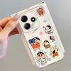 Colorful Crayon Shin Chan Soft Phone Cover Case for Xiaomi Redmi Note 14 Pro Plus Note 13 9 10 10S 12 14C 11 11S 13C A4 12S