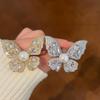 1Pcs Classic Lady Dress Suit High-End Pins Jewelry Fashion Women Girls Elegant Crystal Butterfly Brooches Badges