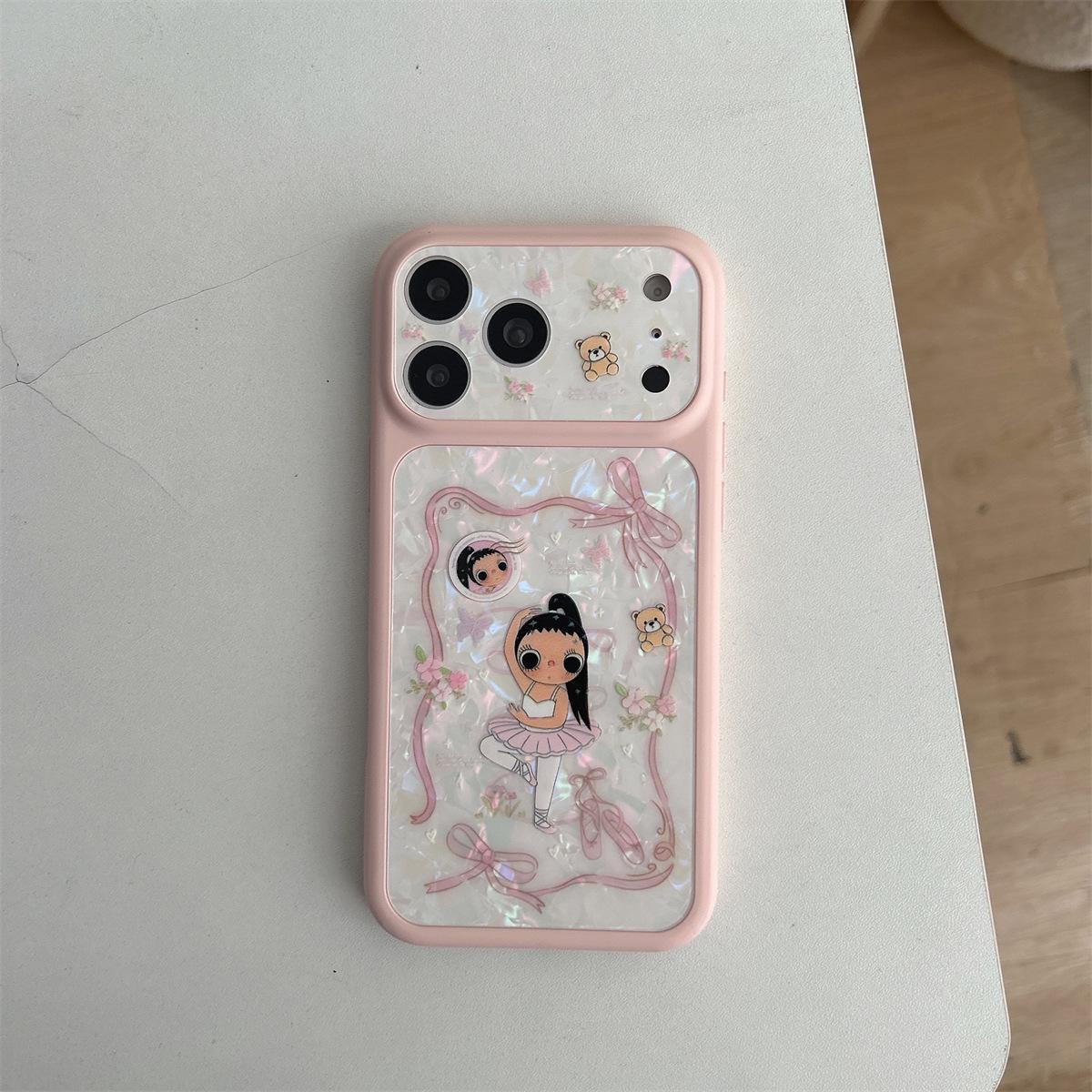 

Shell Pattern Beaded iPhone 15/17/16 Pro Max Case with Drop Protection iPhone 15 Pro