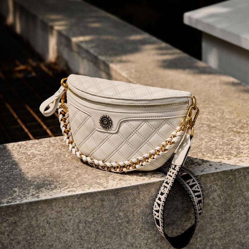 

Mrs. Qiao Bag Women 2025 New Autumn Winter Niche Crossbody Bag Waist Bag High-end Saddle Bag Genuine Leather Women s Bag Long24.5CM、Wide6CM、Hi бежевый