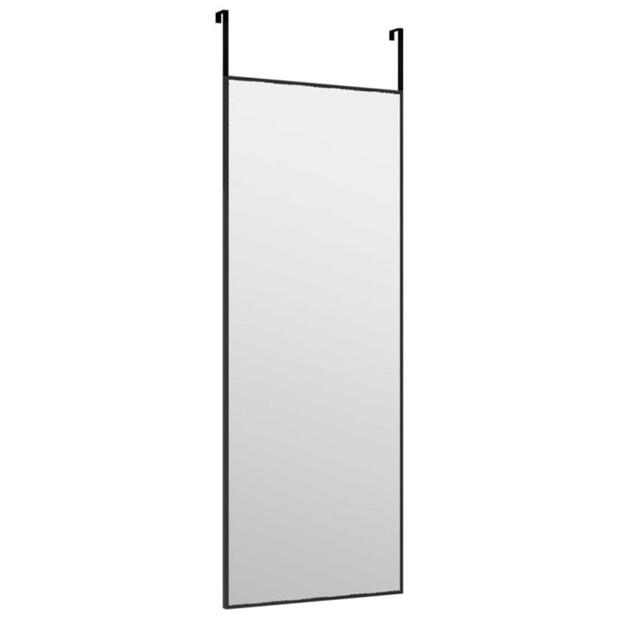 VidaXL Miroir de porte Noir 30x80 cm Verre et aluminium 327404