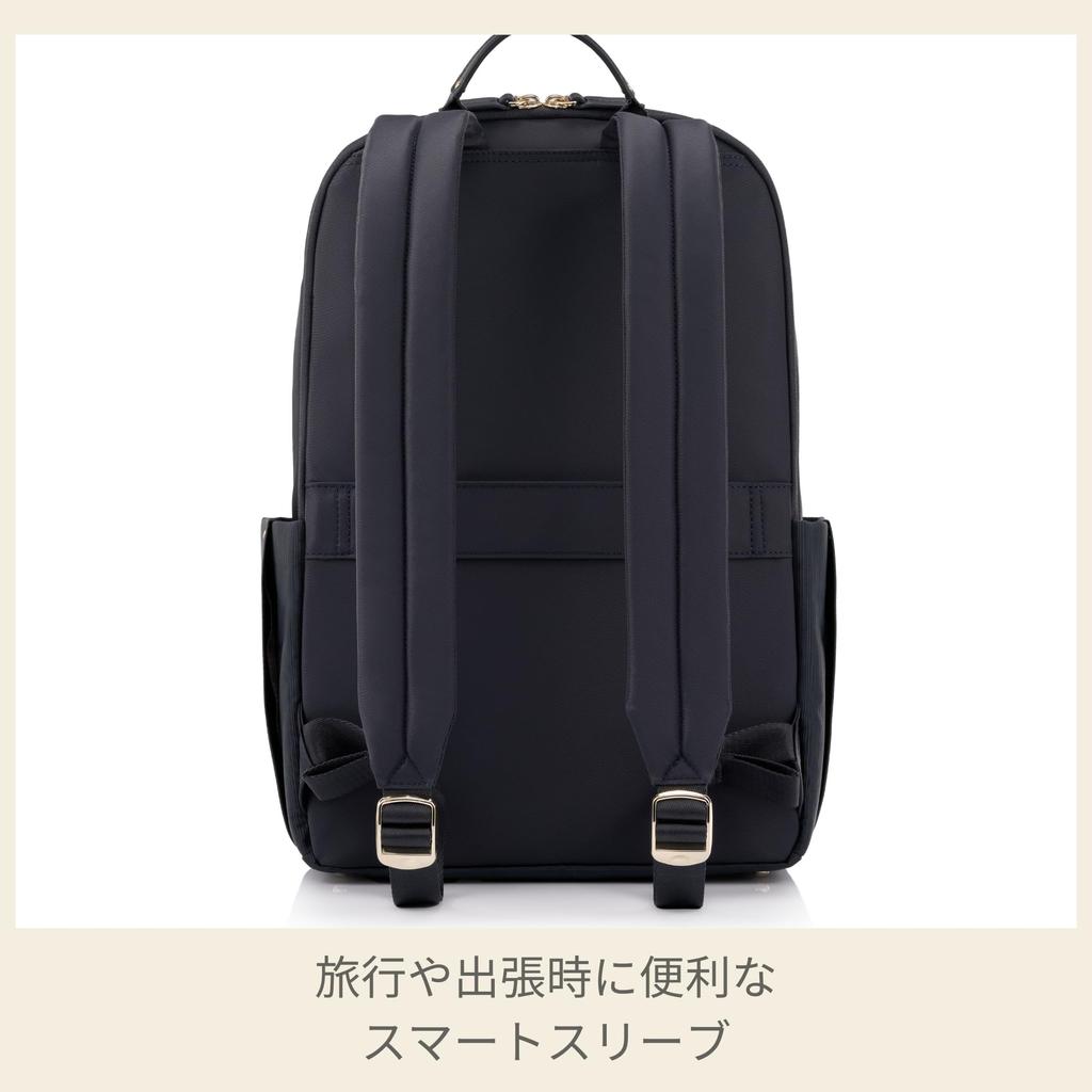 Samsonite Damen Rucksack Audrina, 15,6" Business Tasche, Passt für 15,6-Zoll Laptop, Leicht, Ebenholz