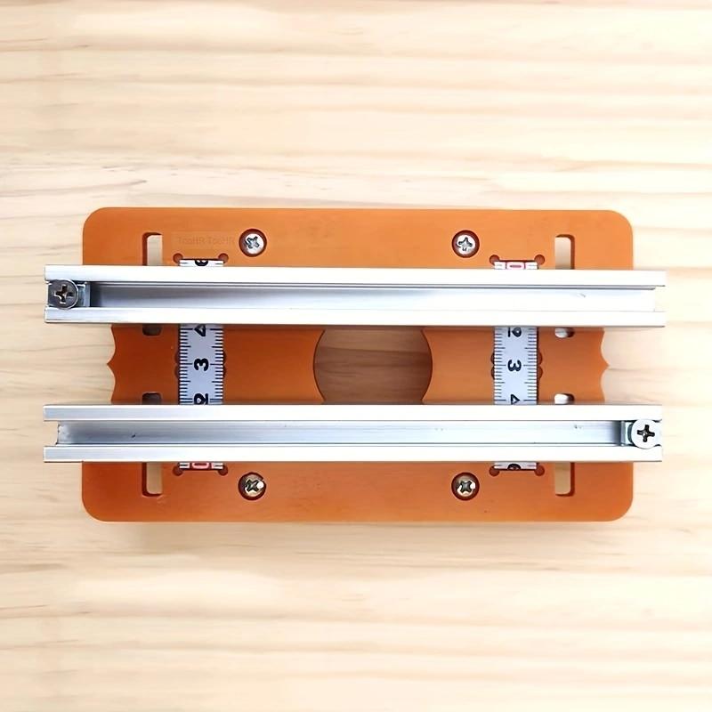 2-in-1 Router Slotting Locator Tool - Slotted Base & Mounting Bracket for Precision Woodworking (Durable, Easy Setup)