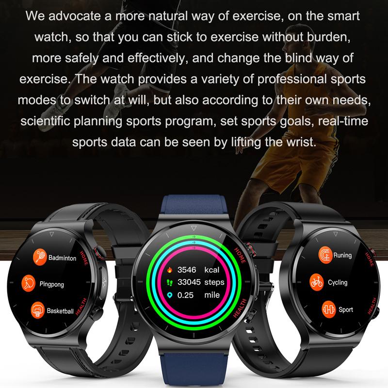 Max Pro Smart Watch Men Laser Treatment ECG Body Temperature Measurement Heart Rate Blood Pressure Oxygen Smartwatch
