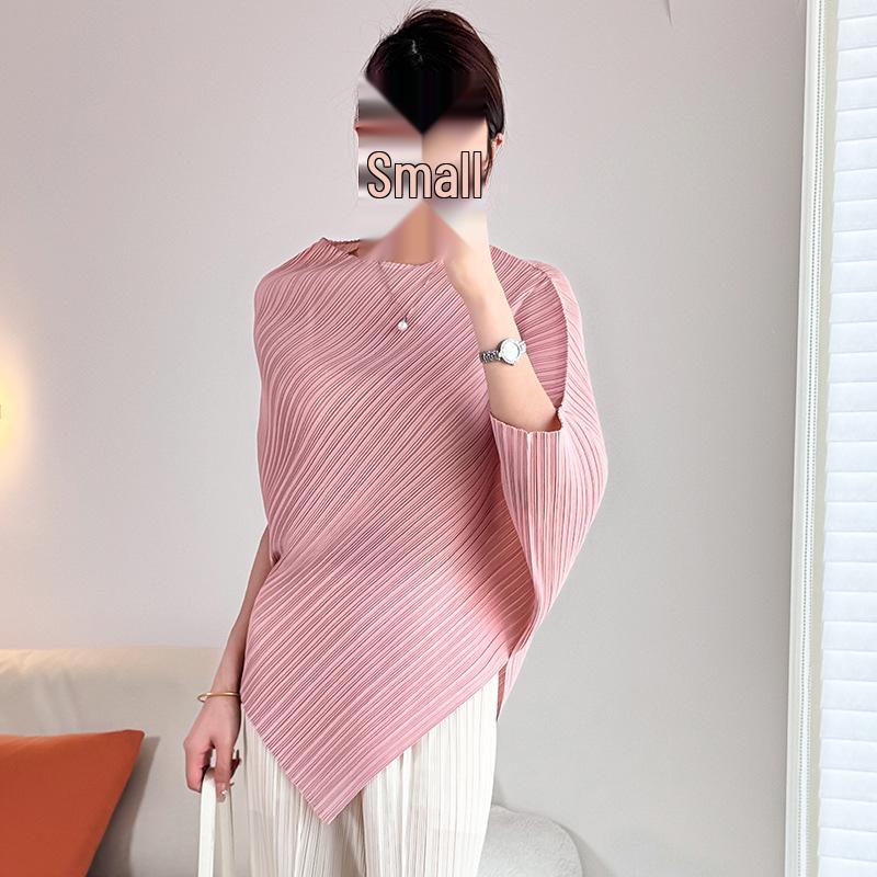 

Solid Color Oversized Blouse with Tie Waist, Round Neck, and Short Sleeves One Size