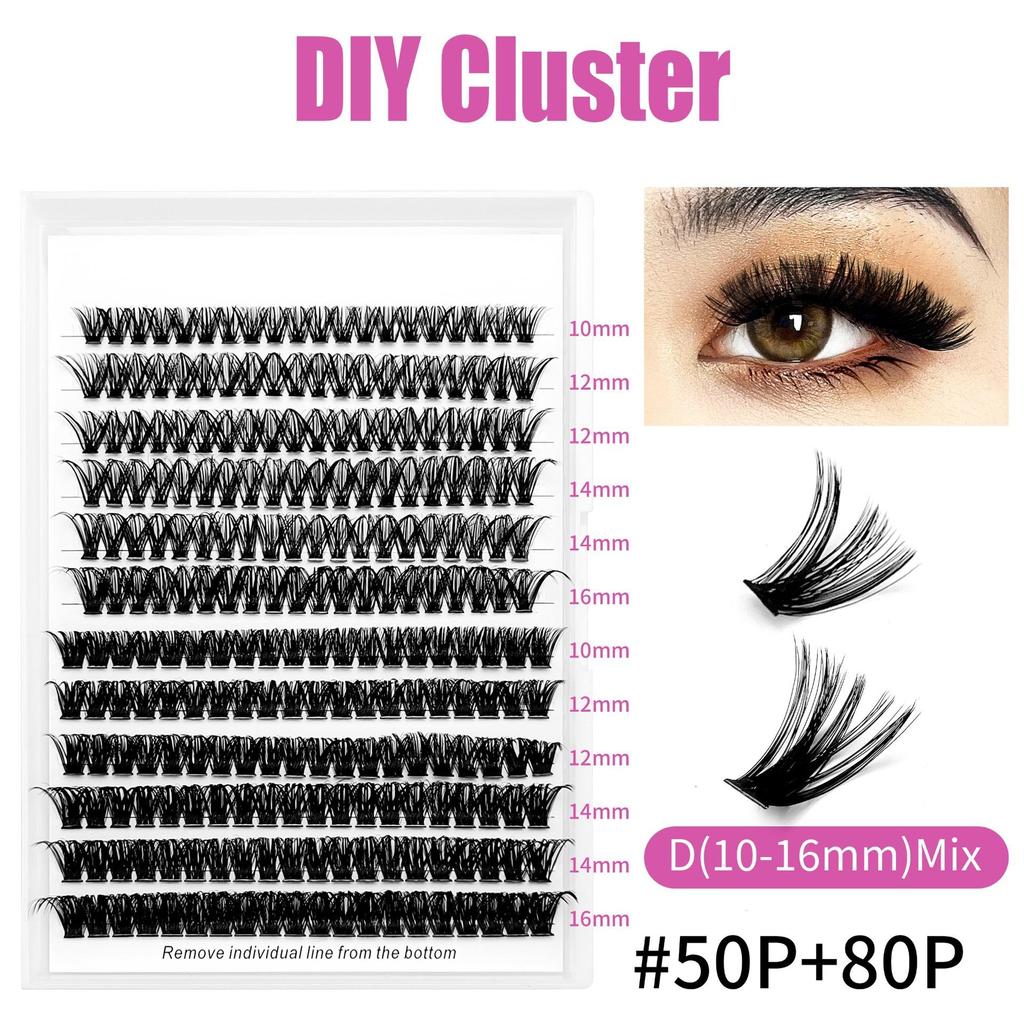 Single Cluster False Eyelashes European and American Thick Large Capacity Hot Melt Hair