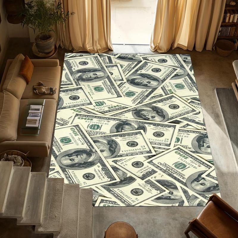 Soldi Dollaro Banconota Tappeto da Cucina Tappetino Tappeto Decorazione Casa Corridoio Lungo Cucina Contanti Ricchezza Lusso Oro Ricco Elegante Interno