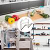 Trash Bag Holder Hangable Bracket For Garbage Pouch Metal Garbage Pouch Holder For Kitchen Doors Portable Folding Waste Can Bag