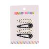 New Black White Dots Star Bow Heart Barrettes Set BB Clips Y2k for Girls Cute Sweet Hairpins Child Fashion Hair Accessories Gift