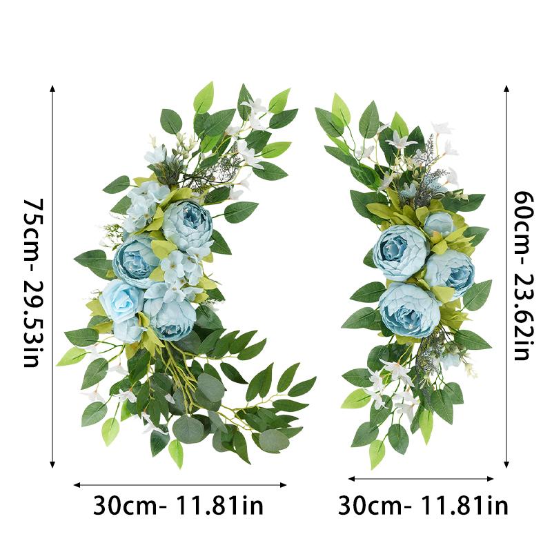 

Artificial Flower Wreath for Home Front Door, Wedding Arch, Garden Party, Tabletop Wall Decoration, Rose Door Decoration, Hanging Wreath, Wall Dec