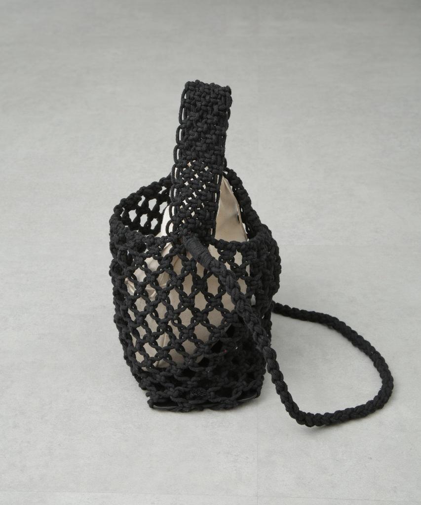 Nano Universe Macrame Shoulder Bag, Women's, F 100, Red, 673-5132304