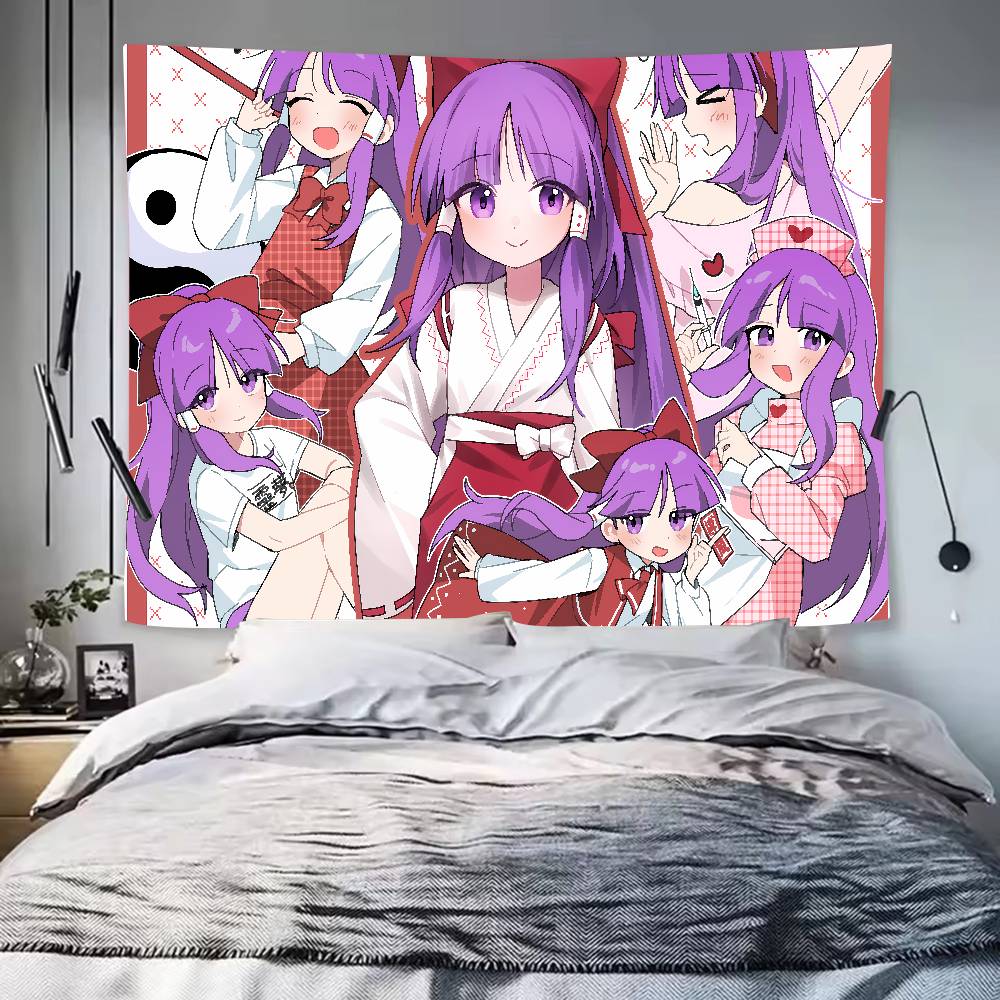 Large Populae Fashion Cool Touhou Project Tapestry Home Decor Wall Hanging Living Room Bedroom Aesthetic Decor Multiple Size