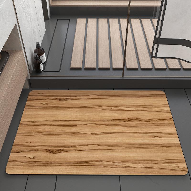 Houtnerf Patroon Badkamermat Deurmat Decoratie Huis Badkamer Vloermat 400MMx600MM